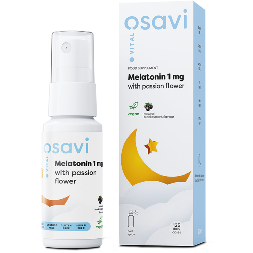 Melatonin with Passion Flower Oral Spray, 1mg (Blackcurrant) - 25 ml. at MySupplementShop.co.uk