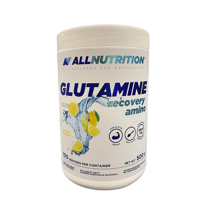 Allnutrition Glutamine Recovery Amino, Lemon - 500g