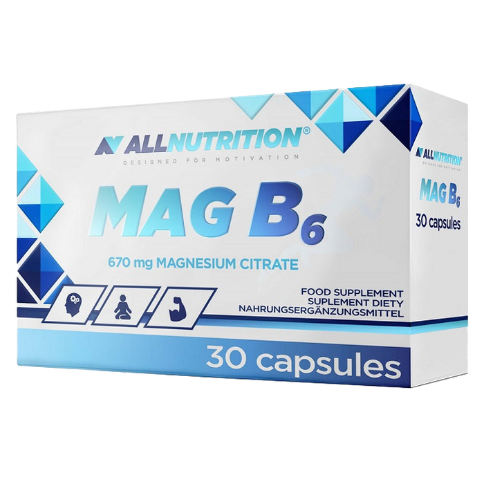 Allnutrition MAG B6, 670 mg – 30 Kapseln