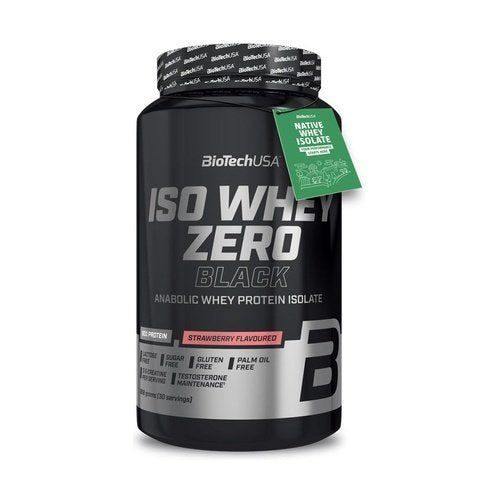 BioTechUSA Iso Whey Zero Black Strawberry 908g - Protein at MySupplementShop by BioTechUSA