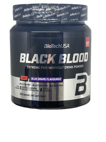 BioTechUSA Black Blood CAF+ Blueberry 300g at the cheapest price at MYSUPPLEMENTSHOP.co.uk