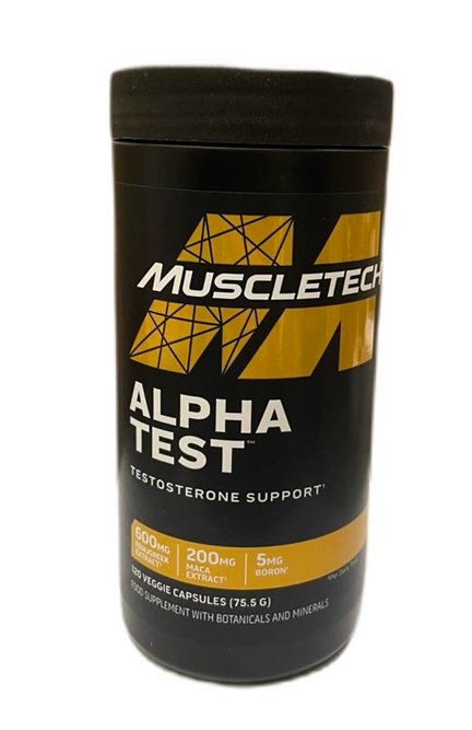 MuscleTech Alpha Test - 120 vcaps Best Value Nutritional Supplement at MYSUPPLEMENTSHOP.co.uk