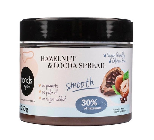 Levann Hazelnut & Cocoa Spread, Smooth - 250g - Default Title - Sports Nutrition at MySupplementShop by Levann