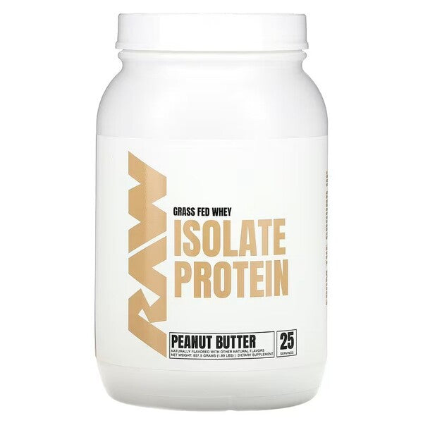 Raw Nutrition Isolate Protein 857g - Peanut Butter - Whey Protein Isolate at MySupplementShop by Raw Nutrition