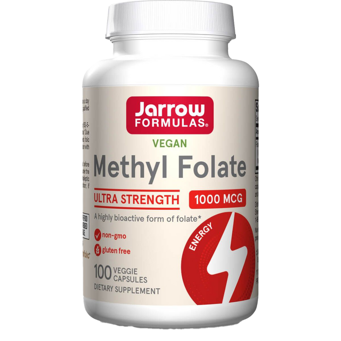 Jarrow Formulas Methyl Folate 1,000mcg 100 Veggie Capsules