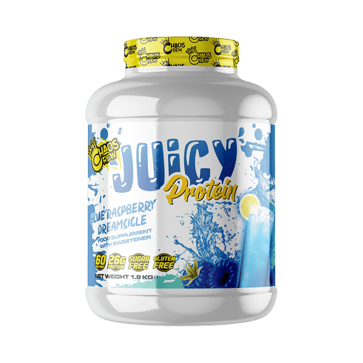 Chaos Crew Juicy Protein 1.8kg Best Value Protein Powders at MYSUPPLEMENTSHOP.co.uk