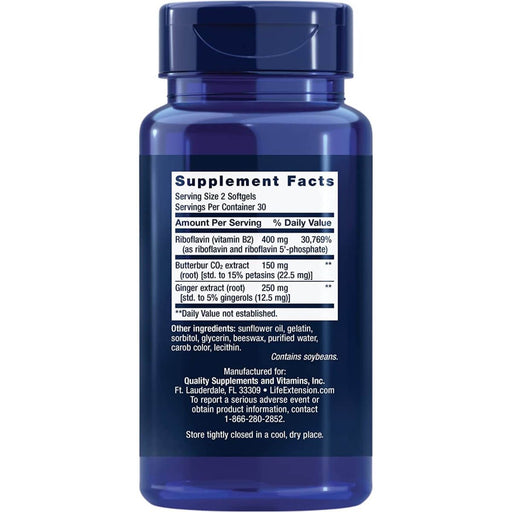 Life Extension Migra-Eeze 60 Softgels | Premium Supplements at MYSUPPLEMENTSHOP