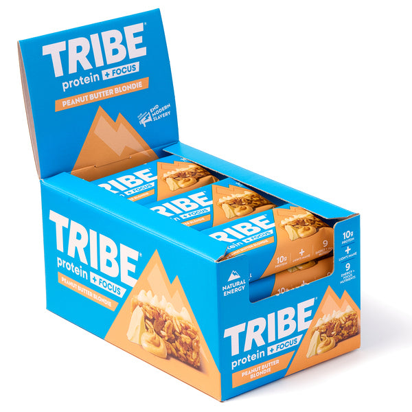 Tribe Protein + Focus Flapjack | 10g Plant Protein | Vegan & Gluten-Free