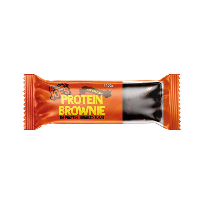 Mountain Joe's Protein Brownie 10x60g - Chocolate Peanut - Protein Bars at MySupplementShop by Mountain Joe's