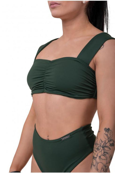 Nebbia High-Energy Bikini Top 553 - Dark Green