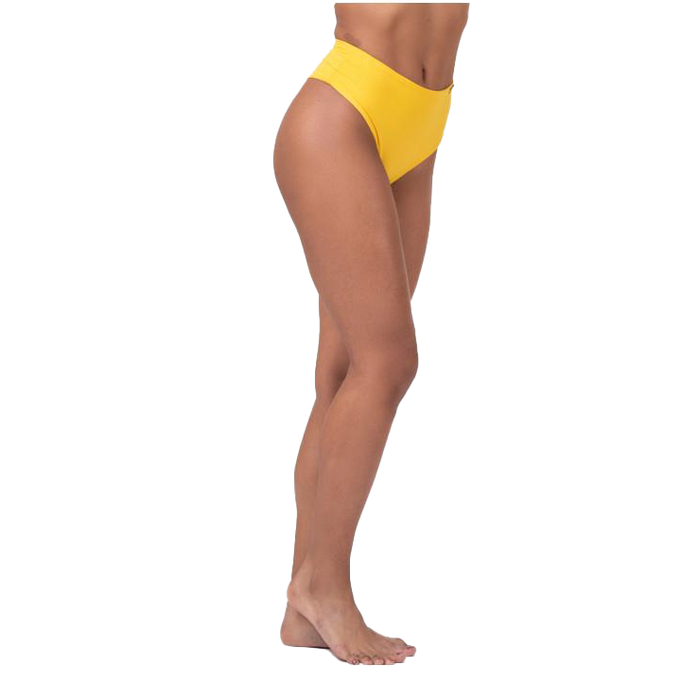 Nebbia High-Waist Retro Bikini Bottom 555 - Yellow