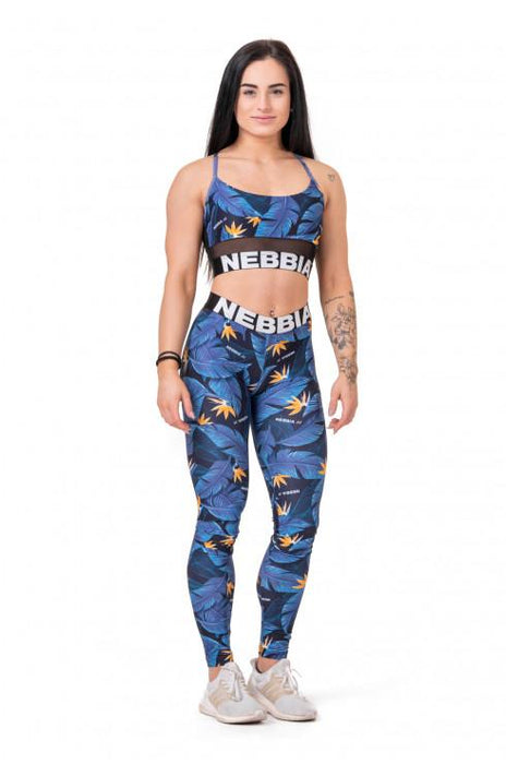 Nebbia Mid-Waist Performance Leggings 566 - Oean Blue - XS - Leggings at MySupplementShop by Nebbia