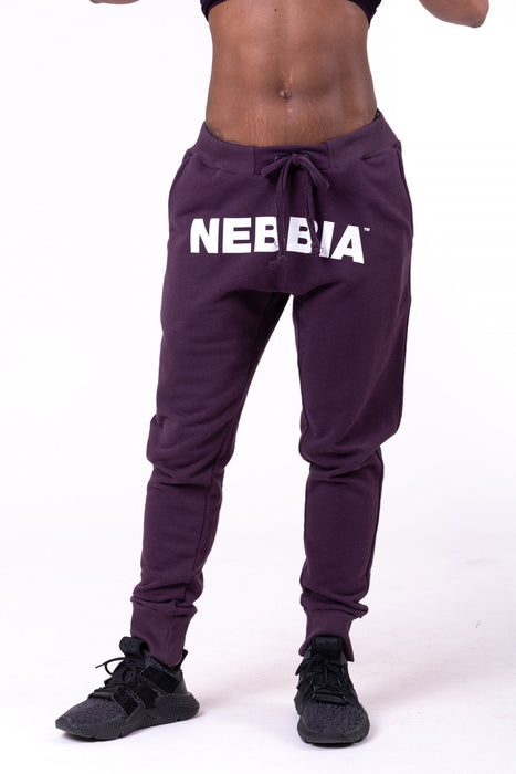 Nebbia Street Drop Crotch Pants 274 - Burgundy