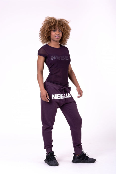 Nebbia Street Drop Crotch Pants 274 - Burgundy