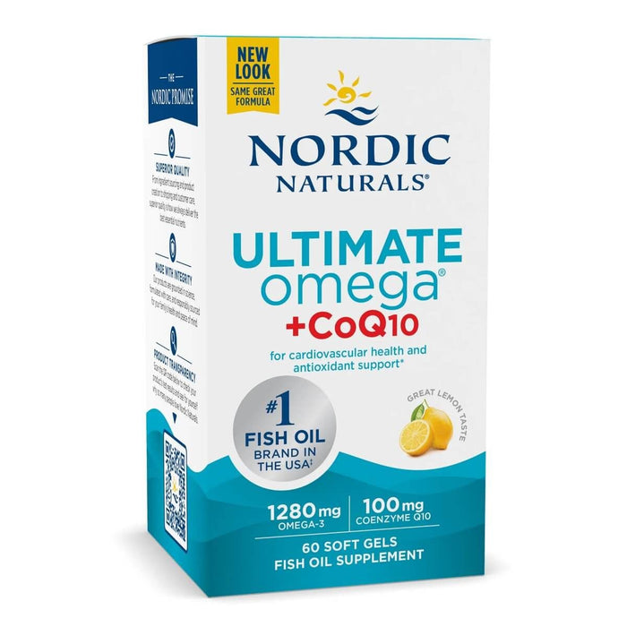 Nordic Naturals Ultimate Omega 1280mg + CoQ10 60 Softgels | Premium Supplements at MYSUPPLEMENTSHOP