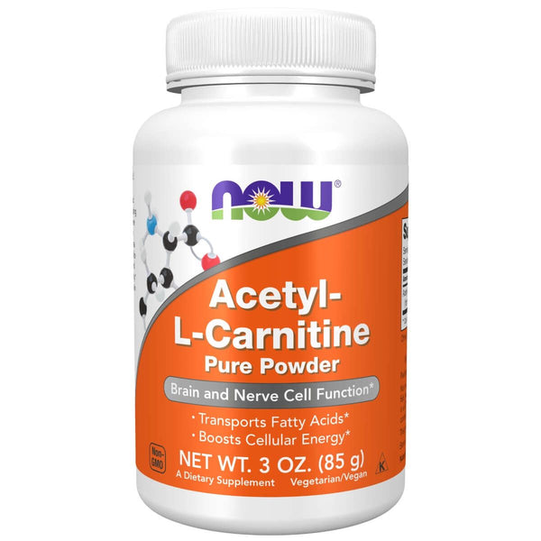 NOW Foods ALC (Acetyl-L-Carnitine) Powder 3oz (85g) | Premium Supplements at MYSUPPLEMENTSHOP