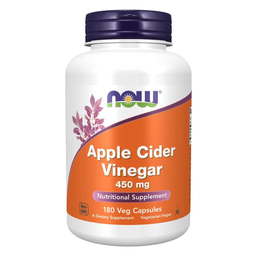 NOW Foods Apple Cider Vinegar 450 mg 180 Capsules - Vitamins & Minerals at MySupplementShop by NOW Foods