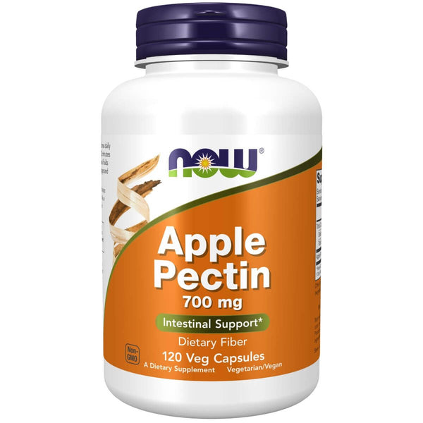 NOW Foods Apple Pectin 700mg 120 Veg Capsules | Premium Supplements at MYSUPPLEMENTSHOP