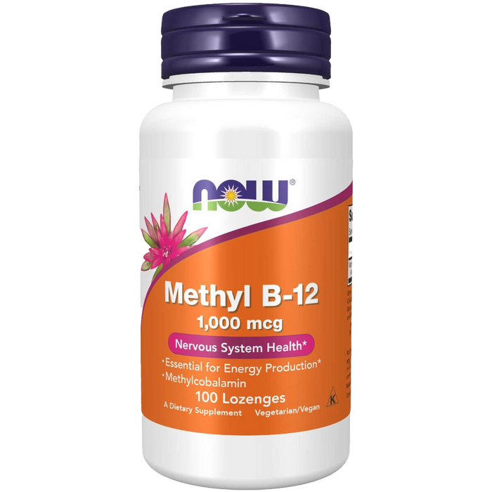 NOW Foods Methyl B-12 (Methylcobalamin) 1,000 mcg 100 Lozenges