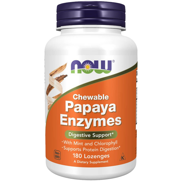 NOW Foods Papaya Enzyme 180 Chewable Lozenges