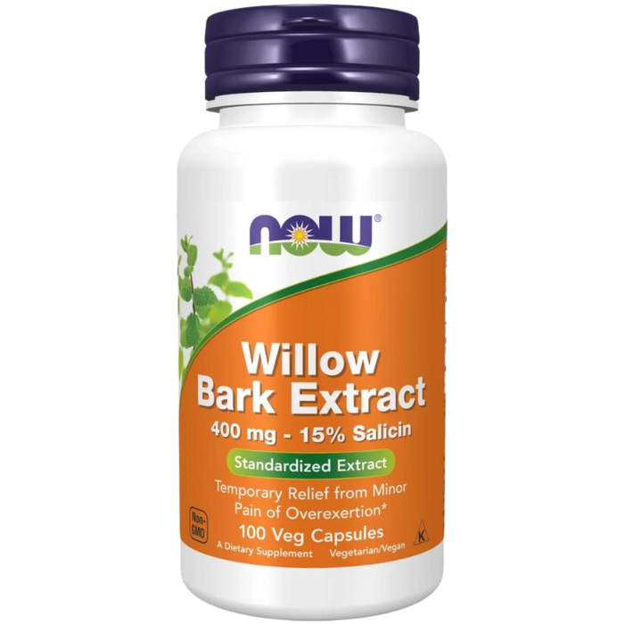 NOW Foods Willow Bark Extract 400 mg 100 Veg Capsules