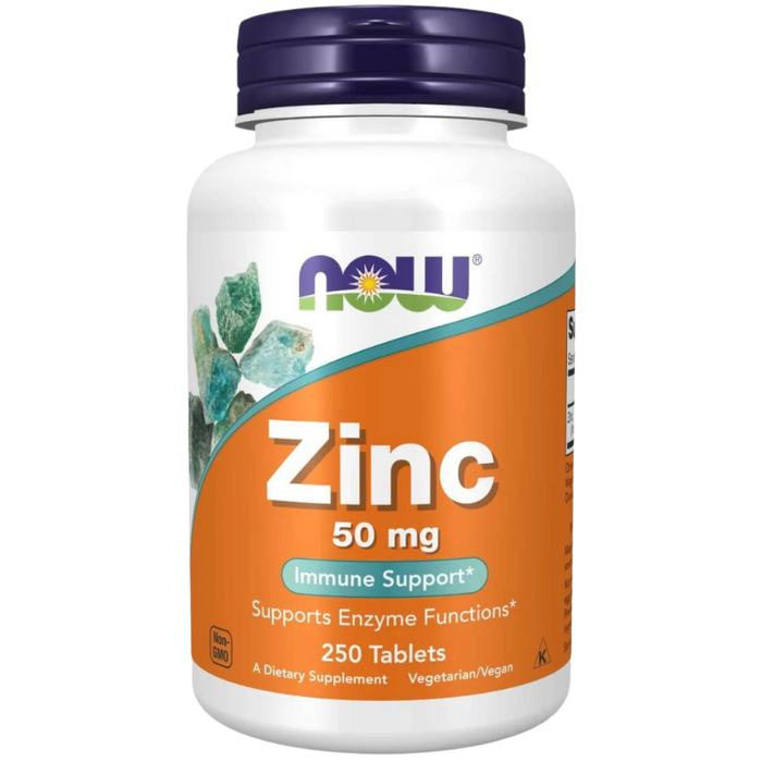 NOW Foods Zinc (Zinc Gluconate) 50 mg 250 Tablets