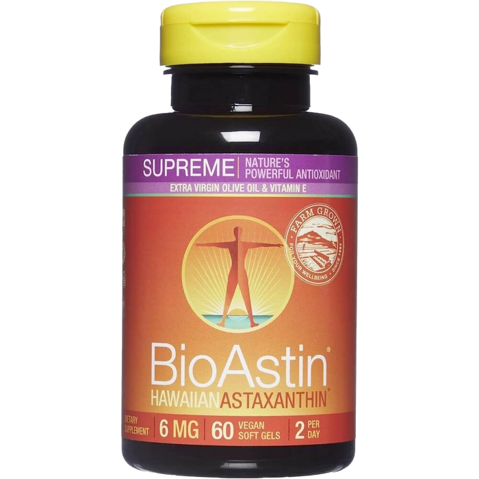 Nutrex BioAstin Supreme Astaxanthin 6mg 60 Vegan Softgels