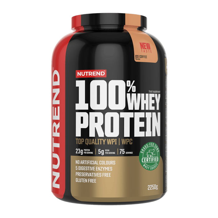 Nutrend 100 % Molkenprotein, Vanille – 2250 Gramm