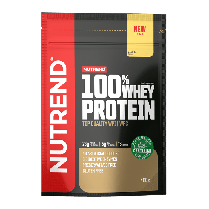 Nutrend 100 % Molkenprotein, Vanille – 2250 Gramm