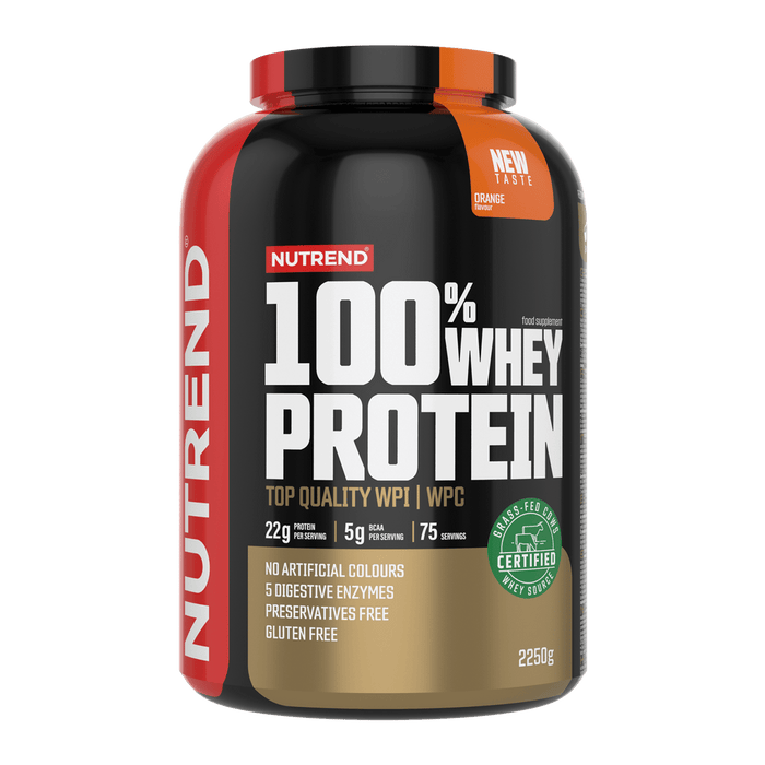 Nutrend 100 % Molkenprotein, Vanille – 2250 Gramm