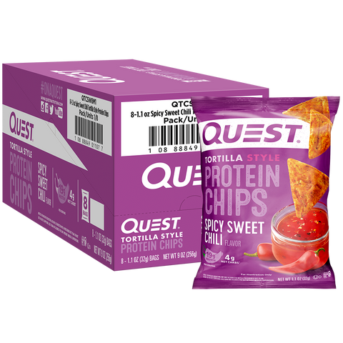 Quest Nutrition Protein Chips 8x32g - Food Cupboard at MySupplementShop by Quest Nutrition