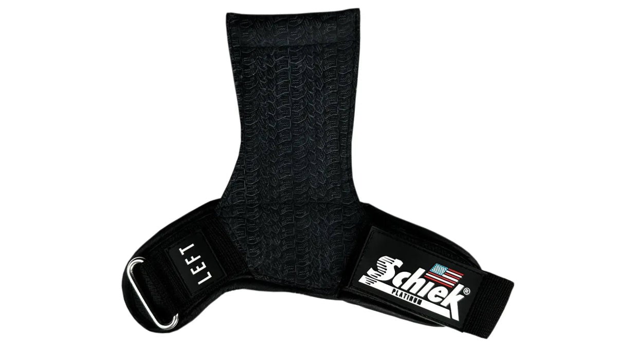 Schiek Model 1907 Platinum Edition Black Ultimate Grips – Non-Slip, Durable, and Ergonomic Fitness Grips