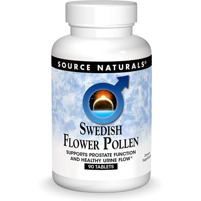 Source Naturals Swedish Flower Pollen 90 Tablets - Prostate Health at MySupplementShop by Source Naturals