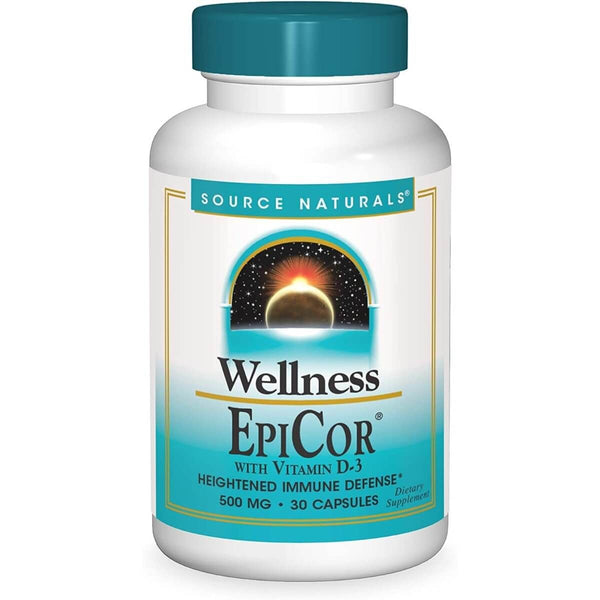 Source Naturals Wellness EpiCor with Vitamin D-3 500mg 30 Capsules | Premium Supplements at MYSUPPLEMENTSHOP