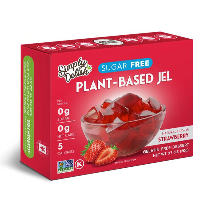 Simply Delish Sugar-Free Natural Jelly Dessert - Vegan, Gluten, and Fat-Free 20g