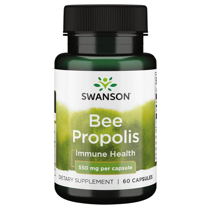 Swanson Bee Propolis 550mg 60 Capsules - Supplements at MySupplementShop by Swanson