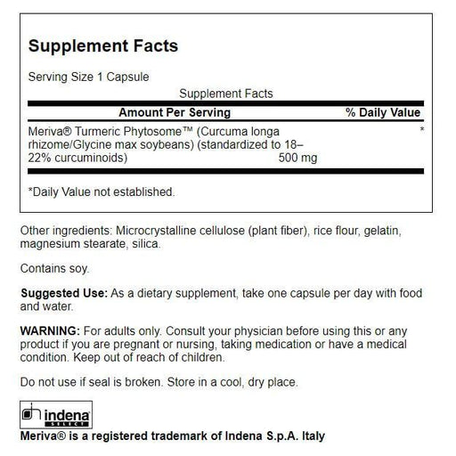 Swanson Turmeric Phytosome with Meriva 500 mg 60 Capsules | Premium Supplements at MYSUPPLEMENTSHOP