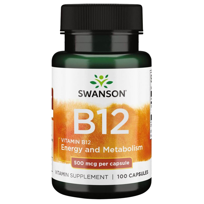 Swanson Vitamin B12 500mcg 100 Capsules