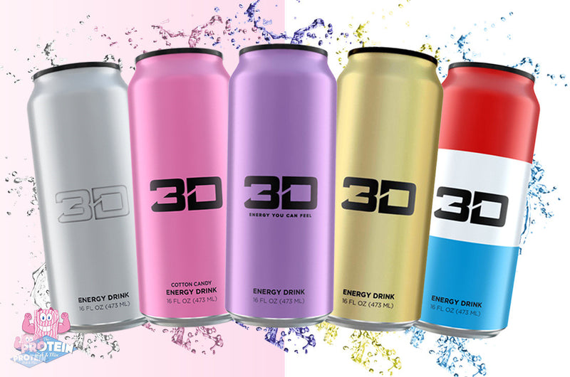 3D Energy Drink 12x473ml 473ml Erdbeerlimonade