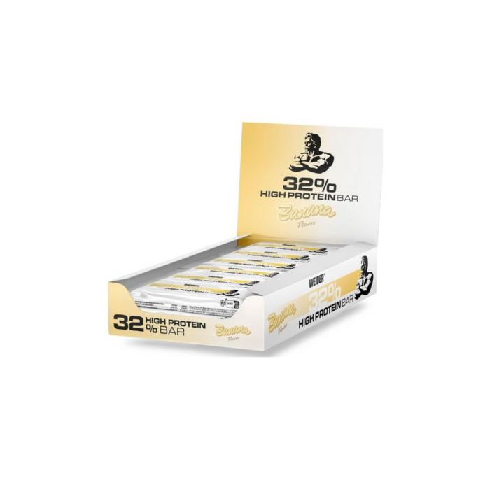 Weider Nutrition 32% Protein Bar 12 x 60g - White Chocolate Banana - Protein bars at MySupplementShop by Weider Nutrition