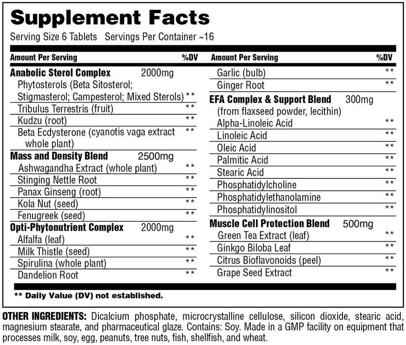 Universal Nutrition Natural Sterol Complex – 180 Tabletten