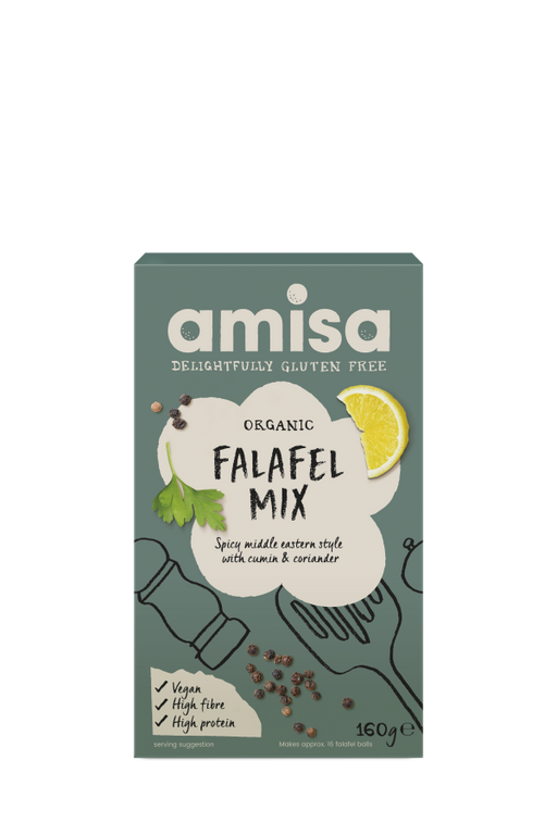 Amisa Organic Gluten Free Falafel Mix 160g | High-Quality Health Foods | MySupplementShop.co.uk