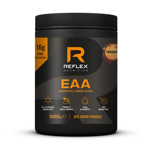 Reflex Nutrition EAA 500g Mango | High-Quality Amino Acids and BCAAs | MySupplementShop.co.uk