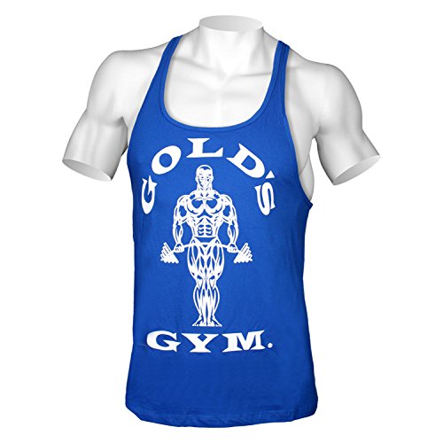 Golds Gym Stringer Joe Premium Vest L Royal Blue | High-Quality Apparell | MySupplementShop.co.uk