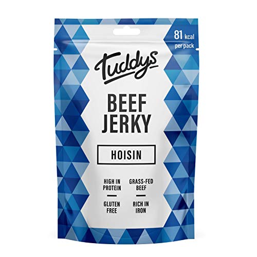 Tuddys Snacks Beef Jerky 12x28g Hoisin | High-Quality Sports Nutrition | MySupplementShop.co.uk