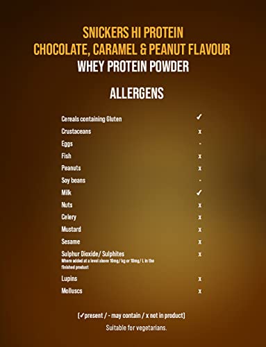 Snickers Protein Powder 480g | High-Quality Health Foods | MySupplementShop.co.uk