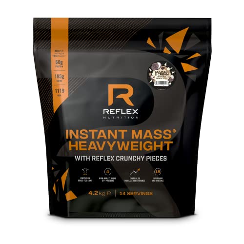 Reflex Nutrition Instant Mass Heavyweight - with Crunchy Pieces Cookies & Cream 4.2kg | High-Quality Sports & Energy Drinks | MySupplementShop.co.uk