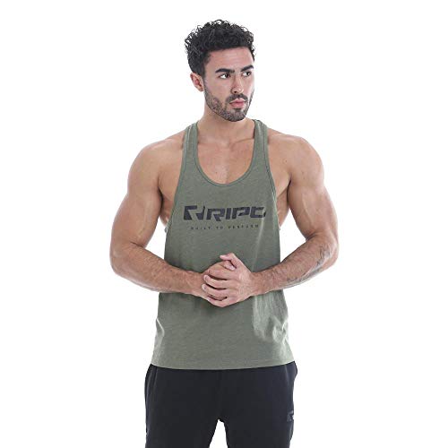 RIPT Stringer Vest XL Army Green | High-Quality Apparell | MySupplementShop.co.uk