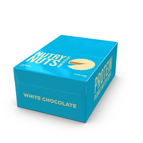 Nutry Nuts Peanut Butter Cups 12x42g White Chocolate - Health Foods at MySupplementShop by Nutry Nuts