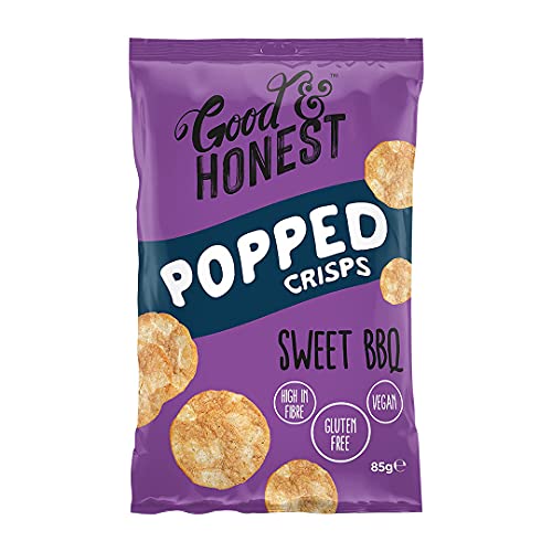 Good & Honest Popped Crisps 24x23g Sea Salt | High-Quality Sports Nutrition | MySupplementShop.co.uk